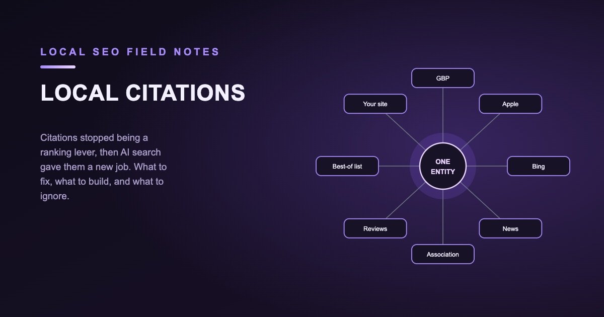 Local Citations in 2026: What to Fix, What to Build, and What to Ignore — illustration